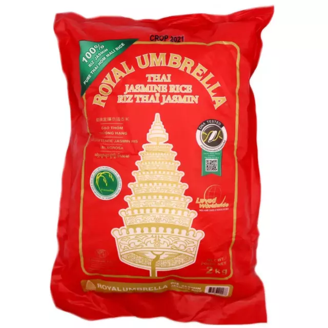 Royal Umbrella Thai Jasmine Rice, 2kg