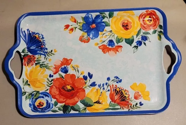 The Pioneer Woman Delaney Floral Melamine Serving Tray