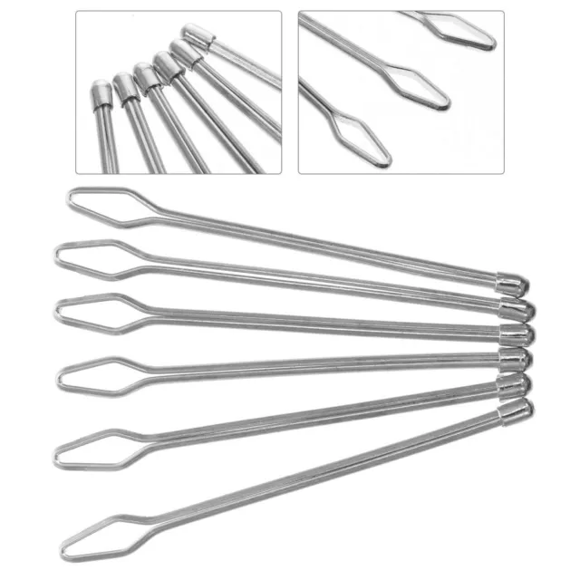 6pcs Stainless Steel Threading Device Auxiliary Threading Tools Sewing Crafting