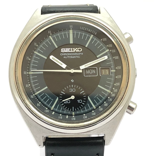 Orologio da polso vintage da uomo Seiko Chronograph 6139-7070 automatico da...