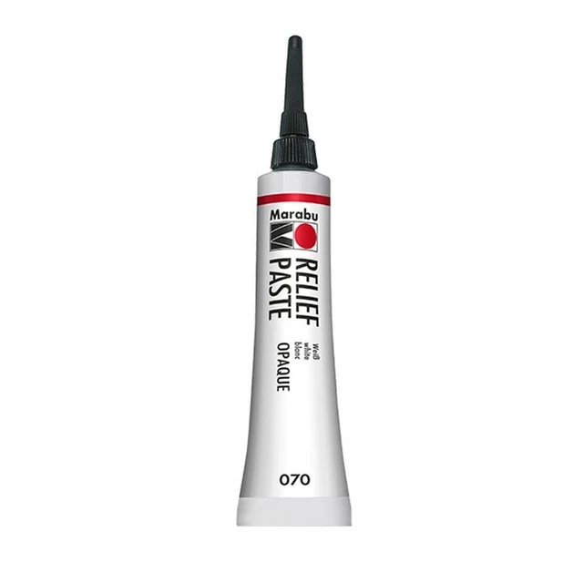 Pasta per Rilievo Bianco Opaco Colore per vetro e porcellana Stafil