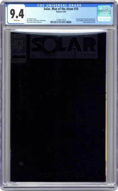 Solar Man of the Atom #10A CGC 9.4 1992 1334617023 1st app. Eternal Warrior