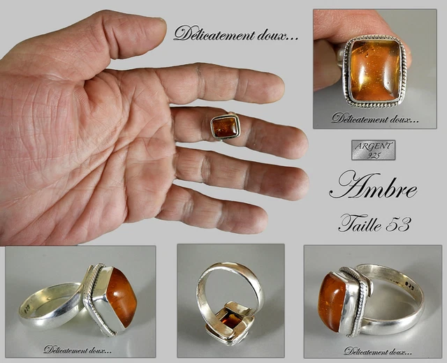 Belle Bague Ancienne Vintage Poinçon 925A+ Second Poinçon À