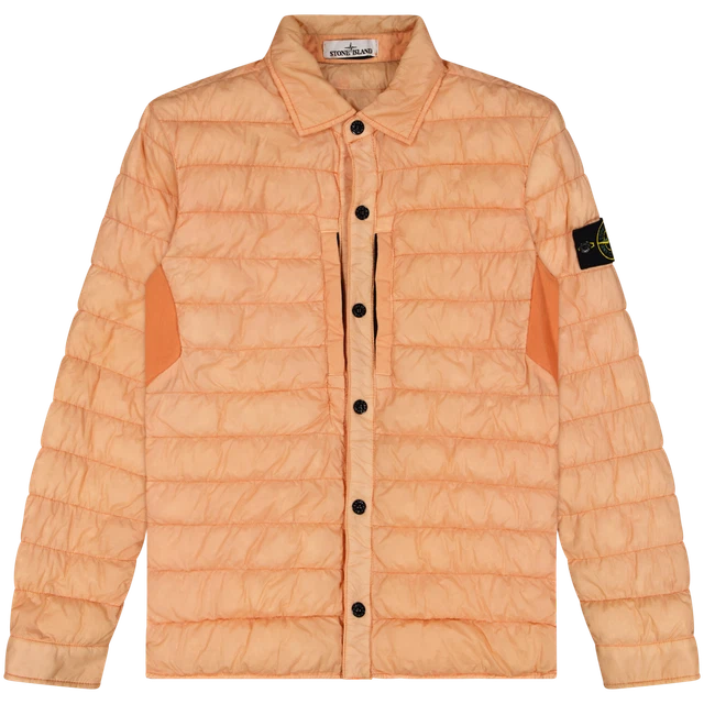 Stone island garment hotsell dyed popover shirt