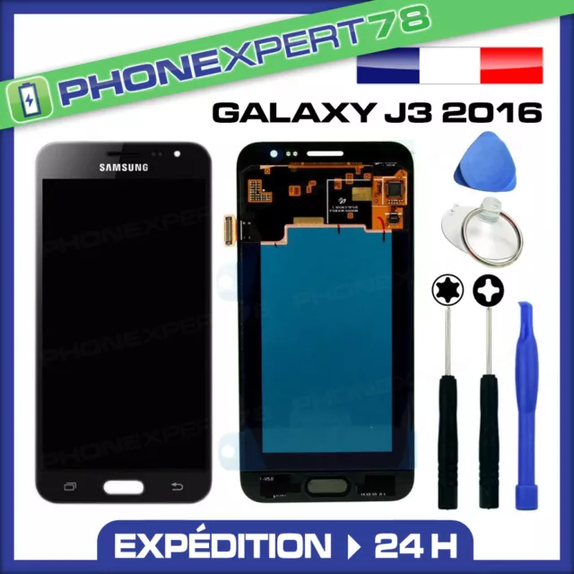 Vitre Tactile + Ecran Lcd Original Samsung Galaxy J3 2016 Noir + Outils