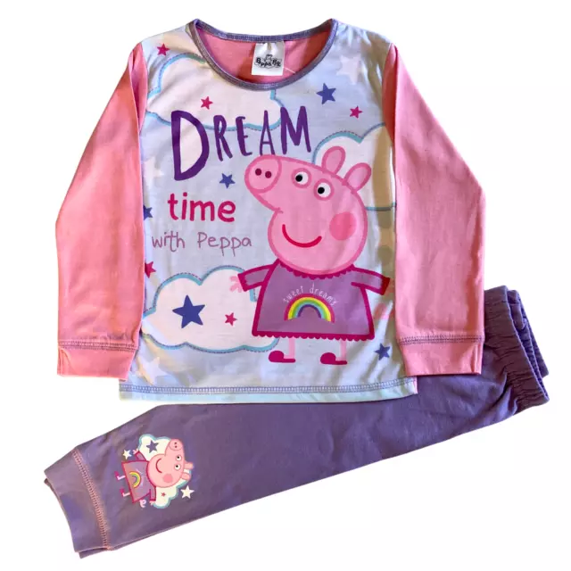 Girls Peppa Pig pyjamas, long pj's, character nightwear  18mths - 5yrs
