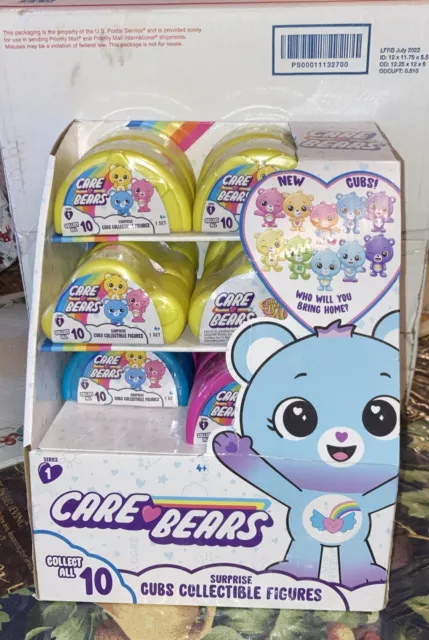 Care Bears Surprise Cubs Collectible Figures Set of 15 Series 1 With Display New