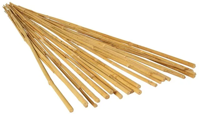 25 Pack Bamboo Plant Stakes 4 Foot Garden Wooden Natural Sticks-Hydrofarm Brand