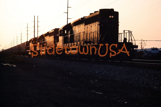 Vtg 1980's Original Photo Train Slide 6092 Engine NW Norfolk & Western X2N111