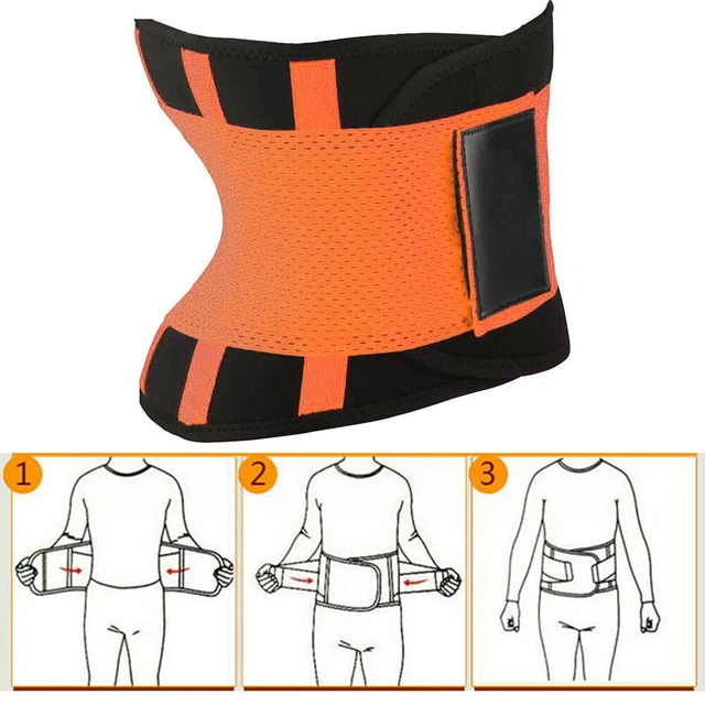 MAGIC STICKER BODY Shaper Belt Elastic Adjustable Waist Trainer Band (L