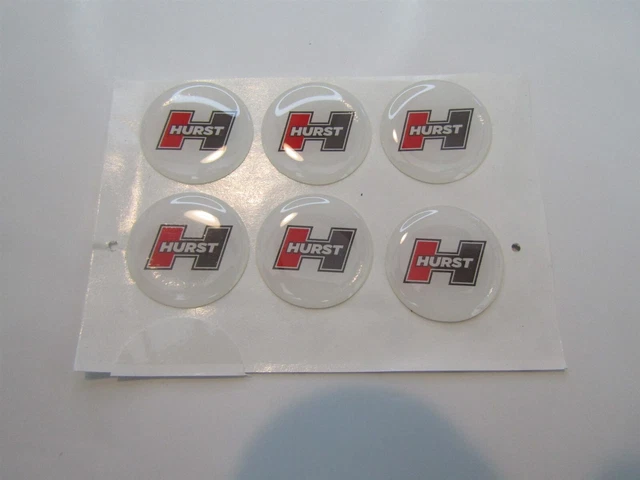 2 Autocollants Hurst - Dimensions 100 X 57 Mm, Finition Brillante - Fabriqués En Australie