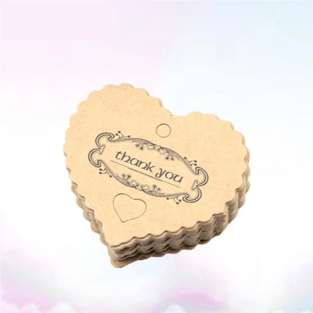 Etiquetas colgantes para envases de regalo etiquetas colgantes papel kraft amor