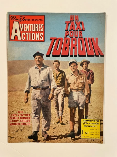 Affiche Cinéma 'Un Taxi Pour Tobrouk' - Poster 50x70cm - Neuf Sous Film - Déco Murale Vintage