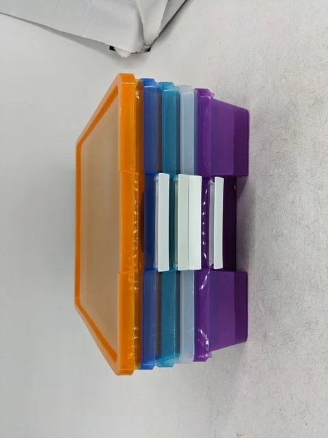 Storex Classroom Craft Project Box Stacking Plastic Organizer *READ*