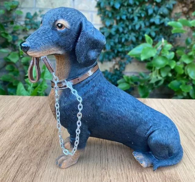 Walkies Black Dachshund Ornament Dog Daschund Dog Gift Figure Figurine 3