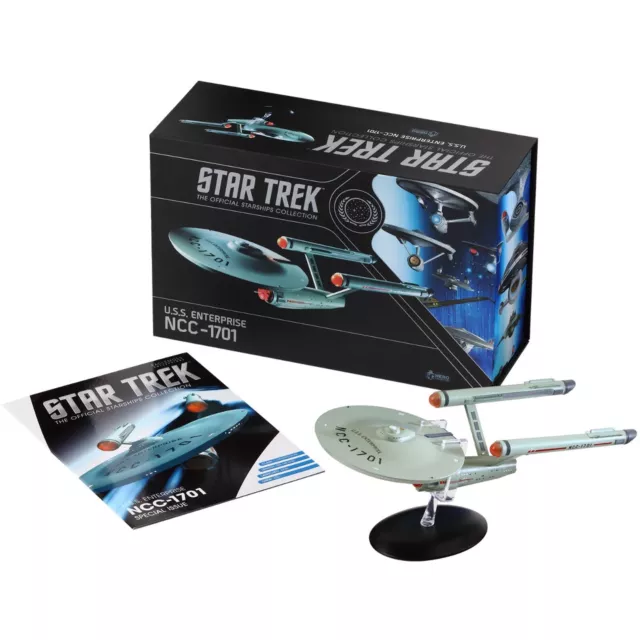 USS Enterprise NCC-1701 Star Trek Metall Modell XL 27 cm Eaglemoss mit Magazin