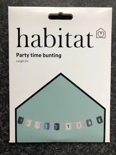 Habitat Party Time Bunting 2m Length