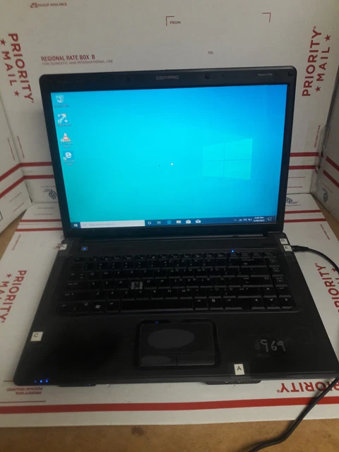 HP Compaq Presario F700 Laptop 40GB HDD 1GB Win 10 Office 2K7 #969