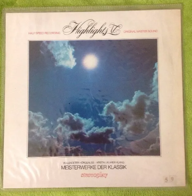 HALFSPEED MASTERED Highlights No.V.  STEREOPLAY *LP*NM*Vinyl selten rar