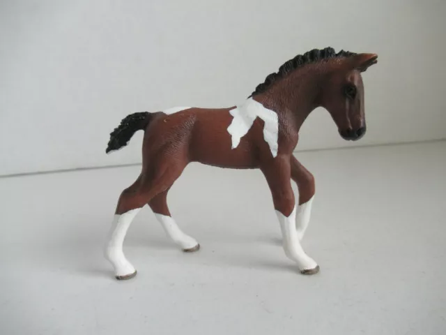 Schleich Horse Brown & White TRAKEHNER STALLION Figure 2013 Retired 13756