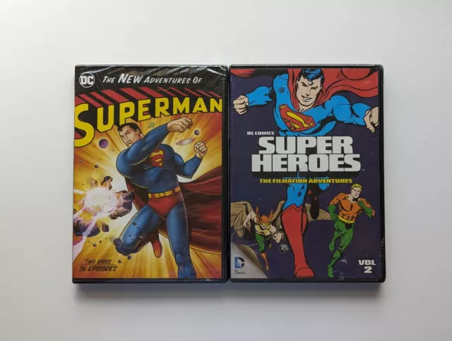 The New Adventures of Superman Seasons 1 &DC Comics Super Heroes Filmation Vol 2