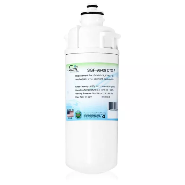 Swift Green SGF-96-09 CTO-B Fits for Everpure EV9617-06, EV9617-05 water filter