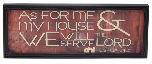 As For Me & My House We Will Serve The Lord Bible Farmhouse Sign Decor Print
