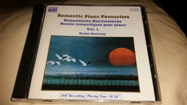 ROMANTIC PIANO FAVOURITES VOL.1 Balazs Szokolay NEW CD