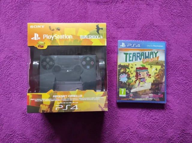 Tearaway Unfolded Promo - Media Press Kit Papercraft Controller + PAL Game (PS4)