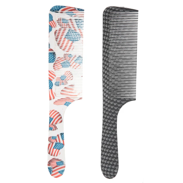 2x Professional Men Hairdressing Comb Portable Anti‑Static Comb Hair Styling To. 8