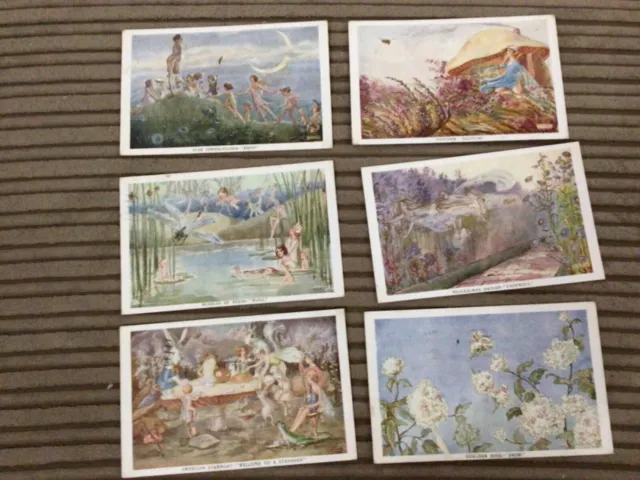 COLLECTION OF 6 EARLY FAIRY THEMED PCs- CONSTANCE SYMONDS - SERIES 1958 FAULKNER