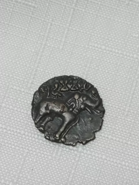 Ancient India - Elephant Potin Coin of Sri Pulumavi