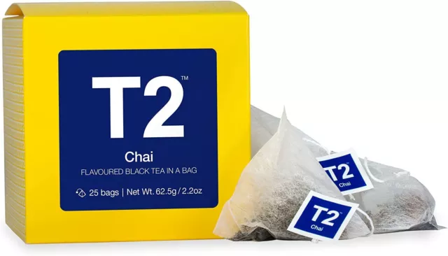 T2 Teabags 25 Bags Box Or Tin / Black, Green Or Herbal Flavoured Tea All Flavors