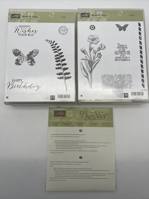 STAMPIN UP NEW Butterfly Basics Stamp Set 1 & 2 PLUS Butterflies ...