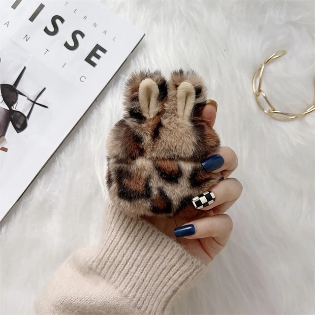 Oreilles de lapin Couverture de cas Peluche Protecteur For AirPods 1/2/3 Pro 7
