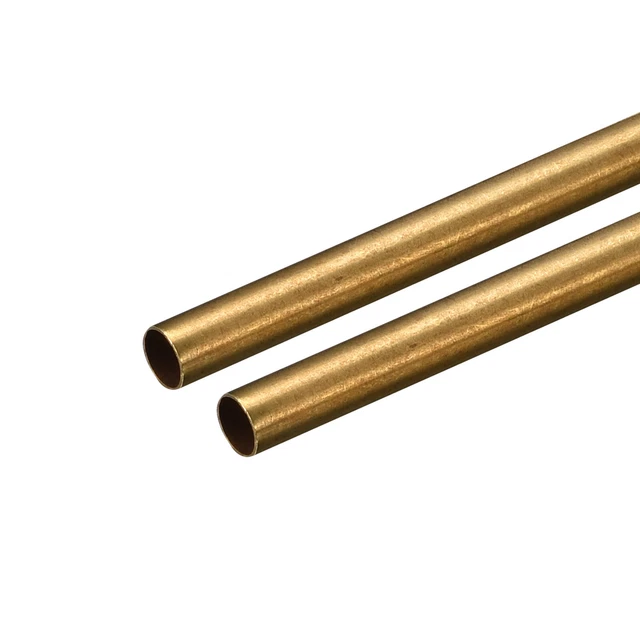 Tubo rotondo ottone 4 mm OD 0,2 mm spessore parete 250 mm lunghezza tubo 2 pz