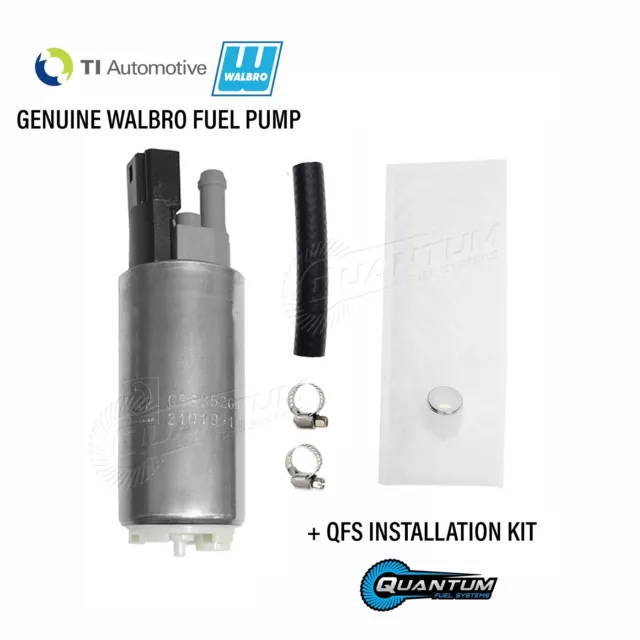 GENUINE WALBRO/TI GSS352G3 350LPH Fuel Pump + QFS Install Kit for Honda Acura