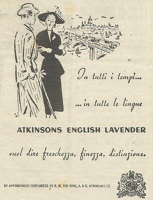 W6524 Atkinsons English Lavender Advertising Pubblicità 1948 