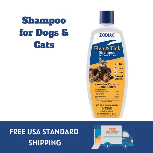 MEDICATED SHAMPOO DOG For Mange Mites Scabies Ticks Fleas Skin Care
