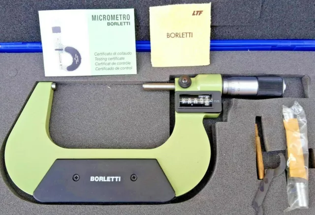 Micrometro per esterno esterni millesimale BORLETTI 125 - 150 mm con numeratore