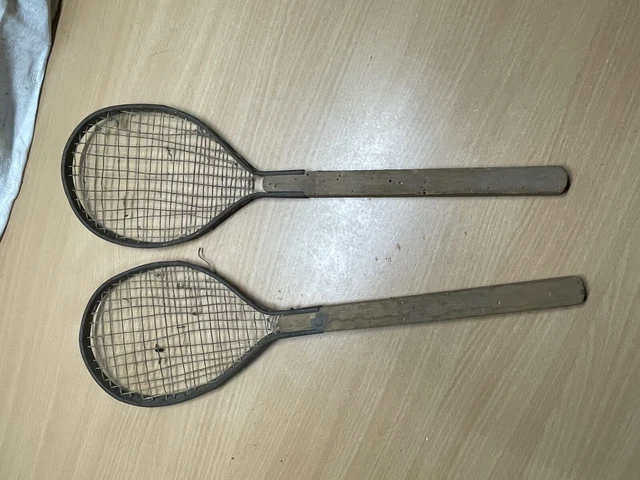 Lot De 3 Raquettes De Tennis Vintage Années 50/60 – Anciennes, Cadre Bois