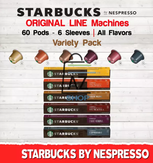 Starbucks by Nespresso Original Line Capsules Pack Pods, 60 ct