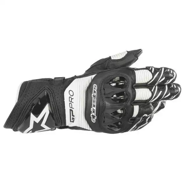 Alpinestars GP Pro R3 Motorrad Motorrad Straßen-/Rennhandschuhe schwarz weiß