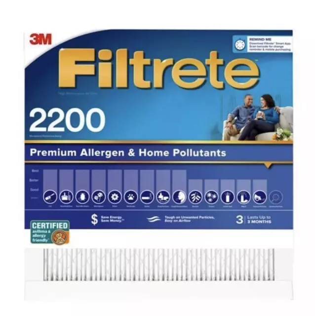 3M Filtrete 20 in. W x 20 in. H x 1 in. D Pleated Air Filter (Pack of 4)