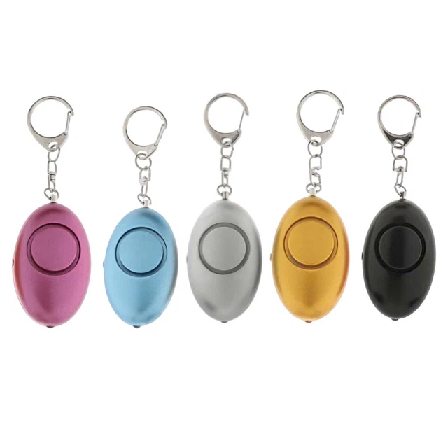 Alarme personnelle porte-clés porte-clés alarme forte avec lumière LED