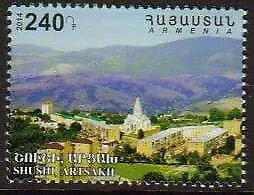 Armenia Cat# 708 Armenia Karabakh joint issue Scott #1020 The last issue of 201