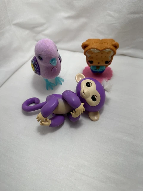 Toy Lot-LittlePetGemstoneFriendsTalkingBirdFingerlingsPetMonkeyMGALalaloopsyLoaf