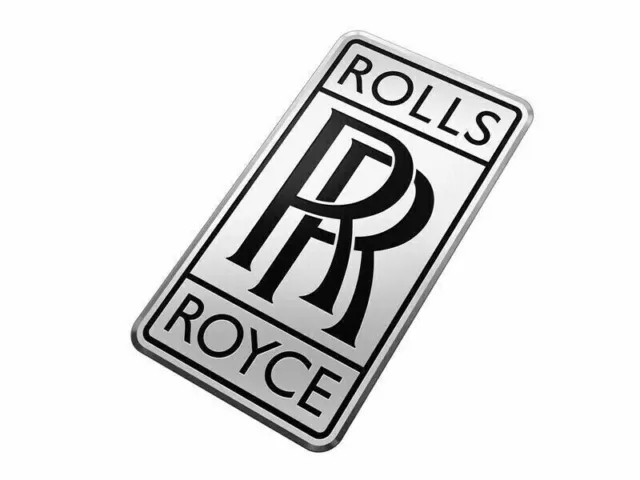 Vintage Rolls Royce Silber Schwarz Farbe Auto Kühler Kleines RR Logo Emblem... 3