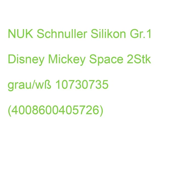 NUK Schnuller Disney Mickey Mouse Space 0-6 M. 2 Stück 10730735 (4008600405726)