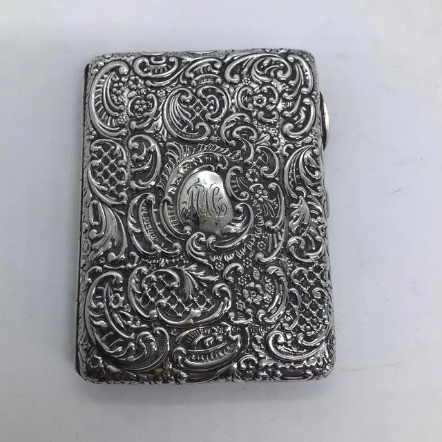 Silver Aide Memoire Card Case William Hair Haseler Birmingham 1898